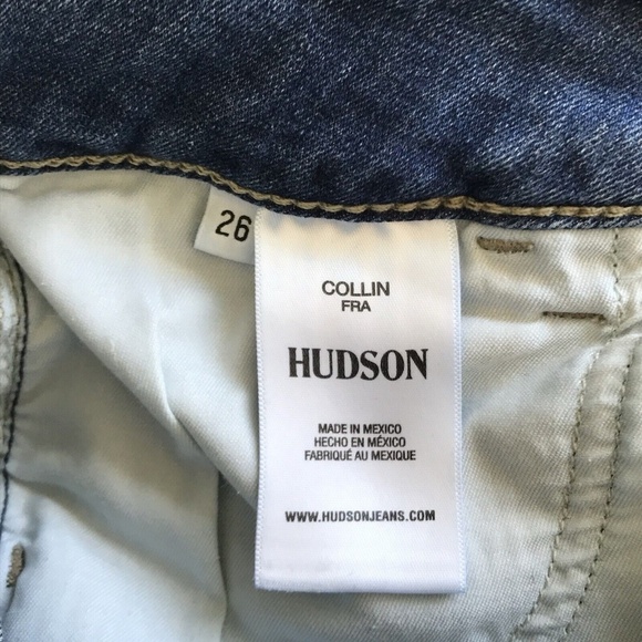 Hudson Collin fra jeans Rolled Hem Flap Pocket Size 26 - Picture 12 of 13